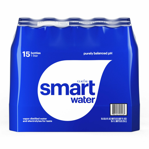 Glaceau Smart water, 1 L, 15-count