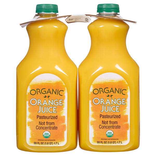 Organic Orange Juice, 59 fl OZ, 2-count