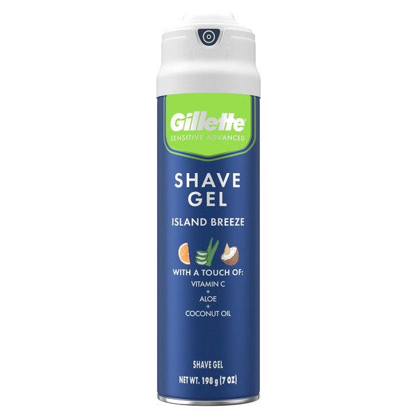 Gillette Island Breeze Shave Gel, 7 OZ, 3-count