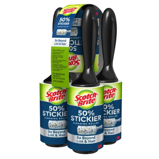 Scotch-Brite Lint Roller, 95-count, 5-pack