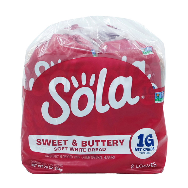 Sola Sweet and Buttery Keto Friendly Bread, 14 OZ, 2-count