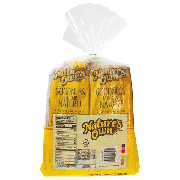 Nature's Own Butter Bread 20 OZ - 2 CT