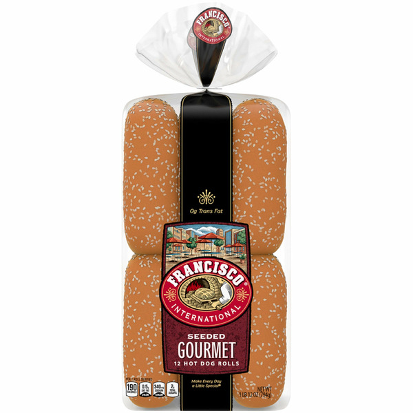 Francisco International Hot Dog Rolls, 12-count
