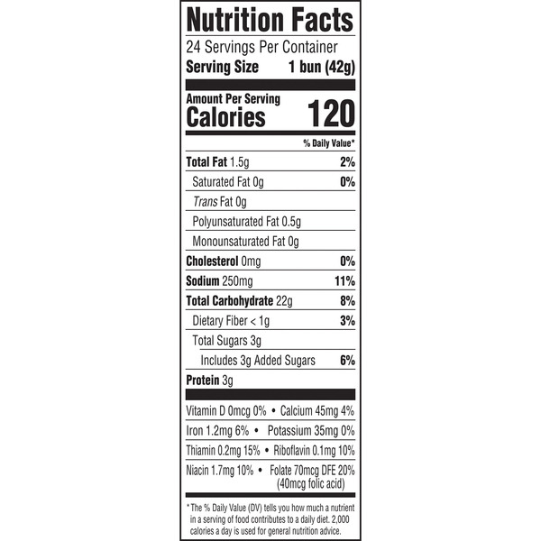 Mrs. Baird's Hot Dog Buns, 24-count