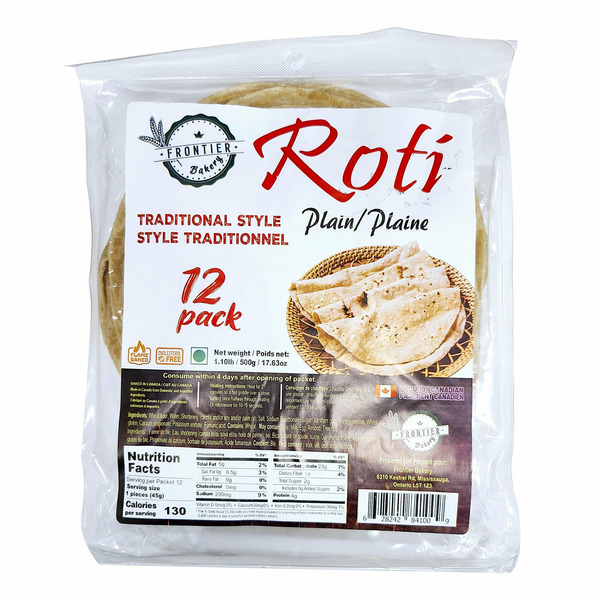 Frontier Bakery Roti, 1.4 OZ, 12-count
