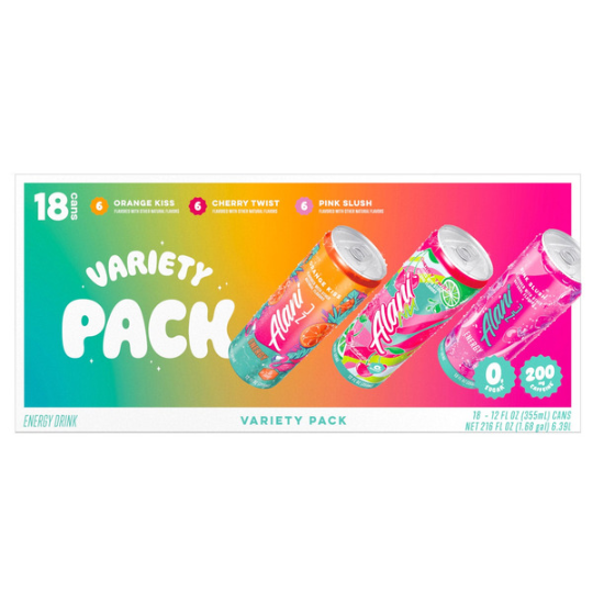 Alani Nu Energy Drink, Variety Pack, 12 fl OZ, 18-count