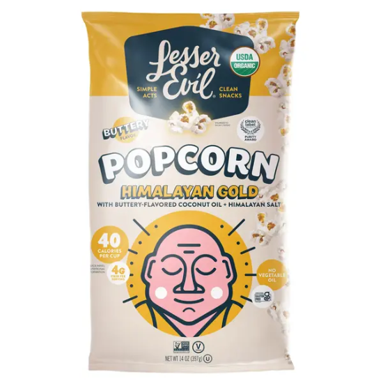 Lesser Evil Himalayan Gold Popcorn, 14 OZ
