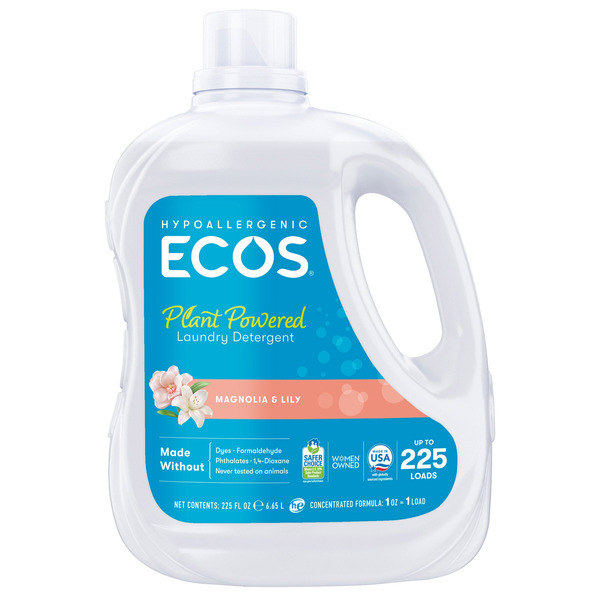ECOS Liquid Laundry Detergent, Magnolia & Lily, 225 loads, 225 fl OZ