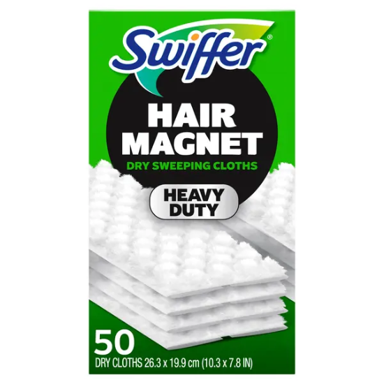 Swiffer Sweeper Heavy Duty Dry Sweeping Cloth Refills, 50-count