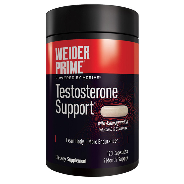 Weider Prime Testosterone Support, 120 Capsules