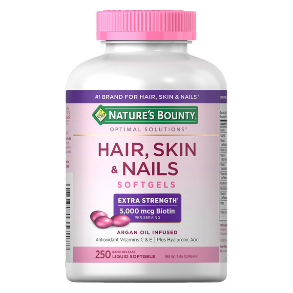 Nature's Bounty Optimal Solutions Hair, Skin and Nails, 250 Softgels
