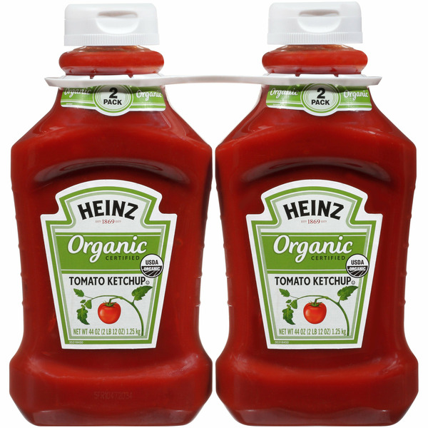 Heinz Organic Tomato Ketchup, 44 OZ, 2-pack