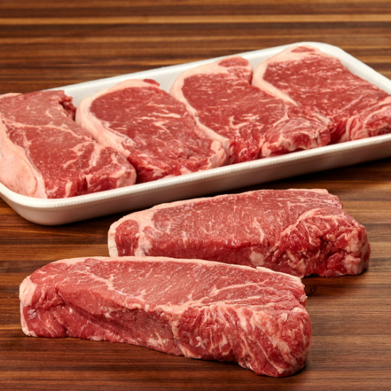 Kirkland Signature USDA Choice Beef Loin New York Steak Boneless - 3.77 LB / Package