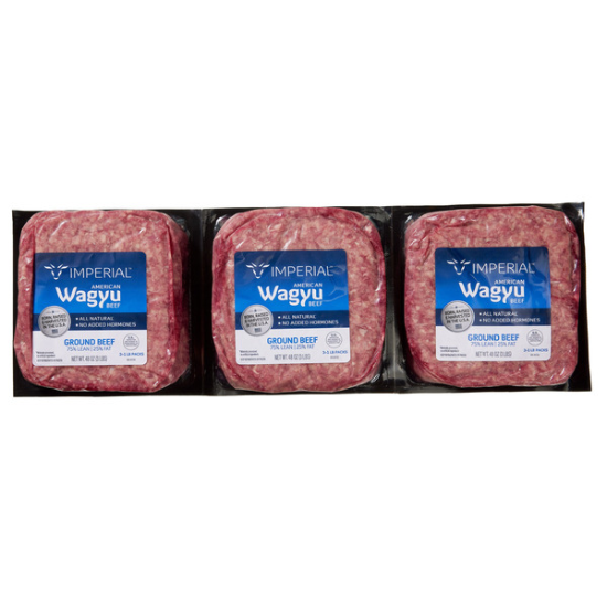 American Wagyu Ground Beef, 1 LB, 3-count