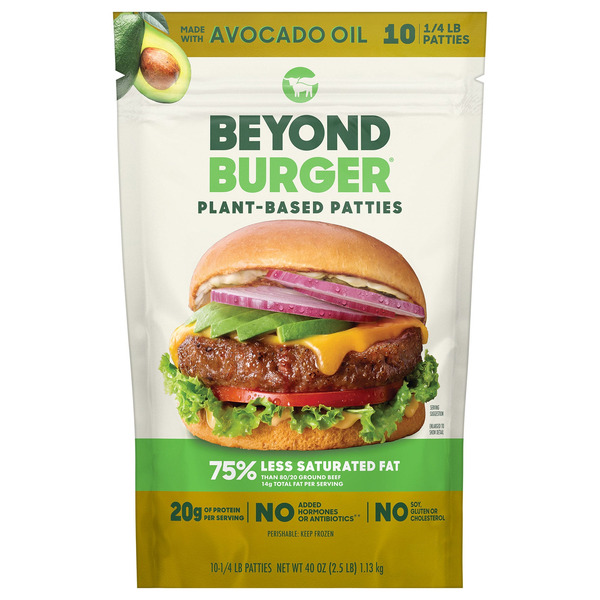 Beyond Meat Plant-Based Patties, 4 OZ, 10 - Count