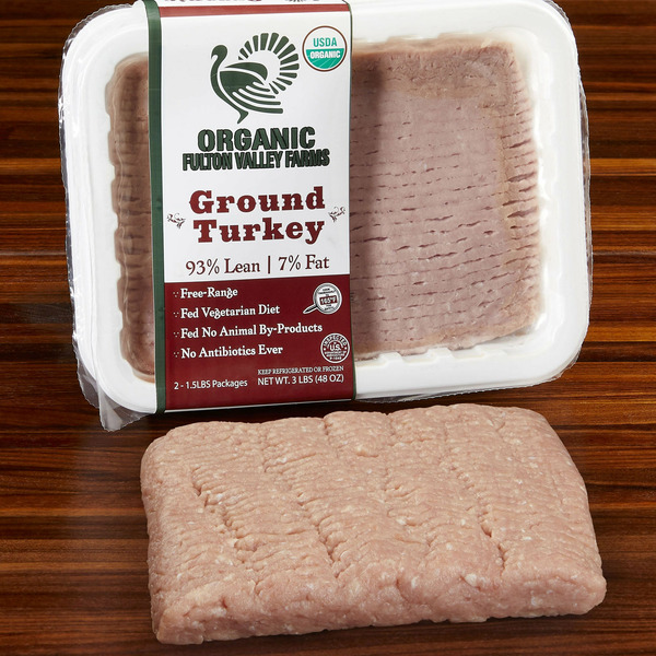 Fulton Valley Farms Organic Ground Turkey, 1.5 lbs, 2-count 2 CT