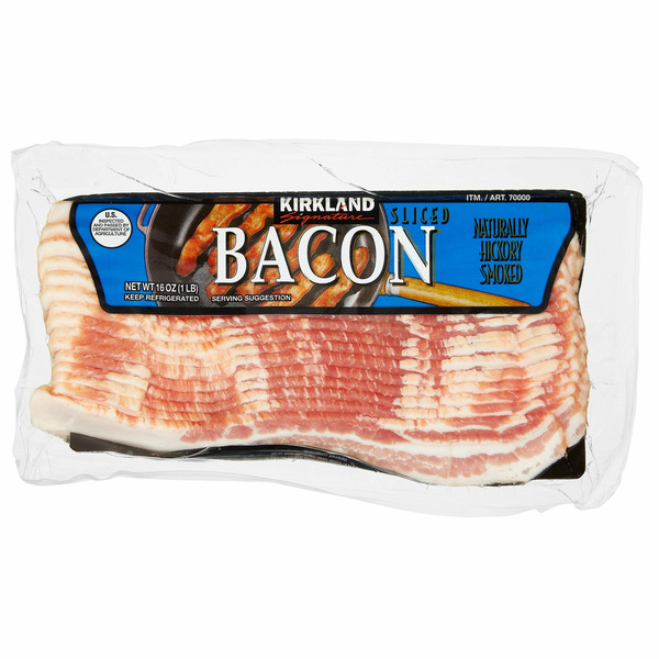 Kirkland Signature Bacon, Hickory Smoked, Sliced, 1 LB, 4 Count