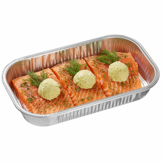 Kirkland Signature Salmon Milano with Basil Pesto Butter - 2.01 LB / package
