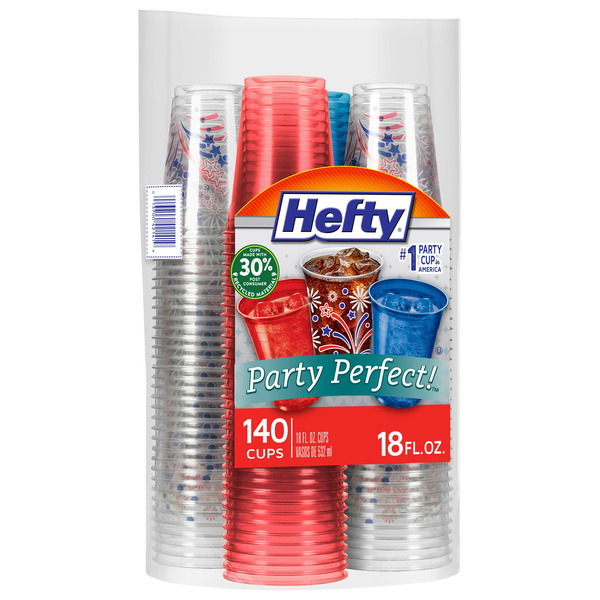 Hefty Party Perfect Cups, 18 fl OZ, 140-count