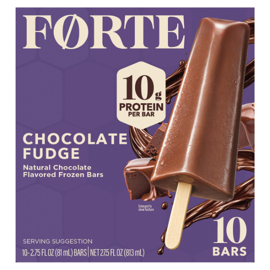 Forte Chocolate Fudge Bars, 2.75 fl OZ, 10-count