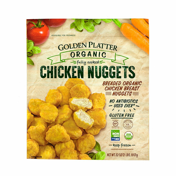 Golden Platter Organic Chicken Nuggets, 32 OZ