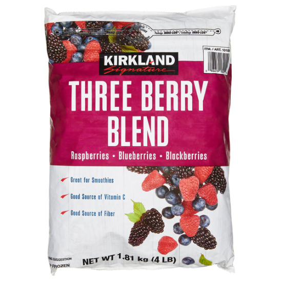 Kirkland Signature Three Berry Blend 4 lbs