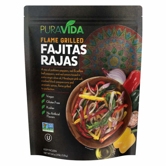 Pura Vida Flame Grilled Fajitas Rajas, 64 OZ