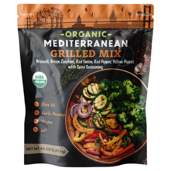 Smart Harvest Organic Mediterranean Grilled Mix Vegetables, 4 lbs
