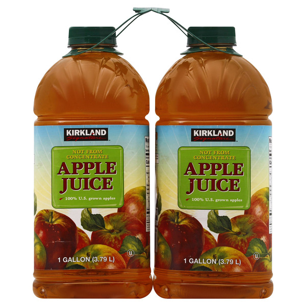 Kirkland Signature, Apple Juice, 128 fl OZ, 2-Count
