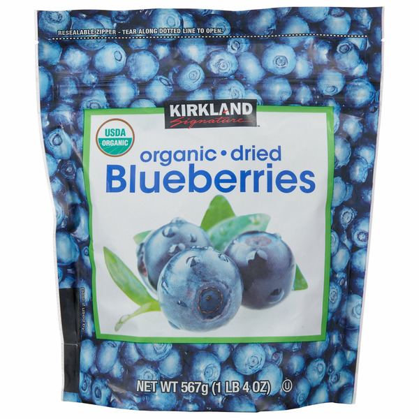 Kirkland Signature Organic Dried Bluberries, 20 OZ.
