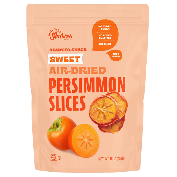 Whitney Jordan Dried Persimmon Slices, 16 OZ