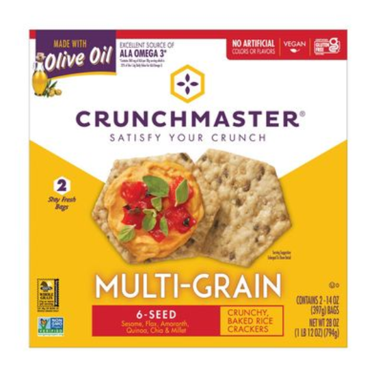 Crunchmaster 6-Seed Multi-Grain Crackers, 28 OZ