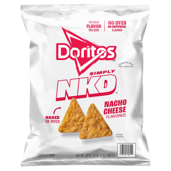 Doritos Simply NKD Nacho Cheese Chips, 30 OZ