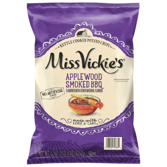 Miss Vickie's Applewood Smoked BBQ Potato Chips, 22 OZ