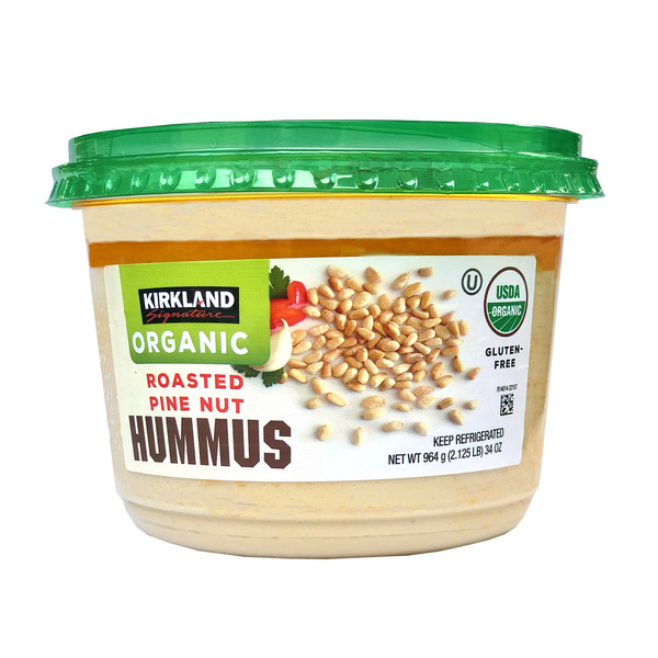 Kirkland Signature Organic Roasted Pine Nut Hummus, 34 OZ
