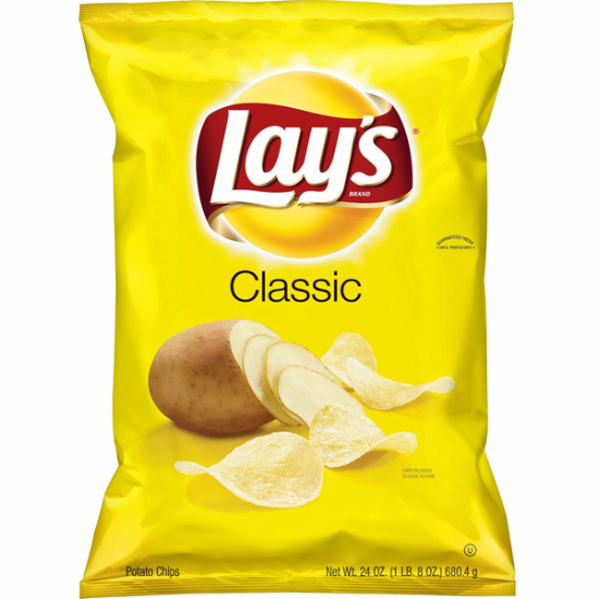 Lay's Classic Potato Chips, 24 OZ