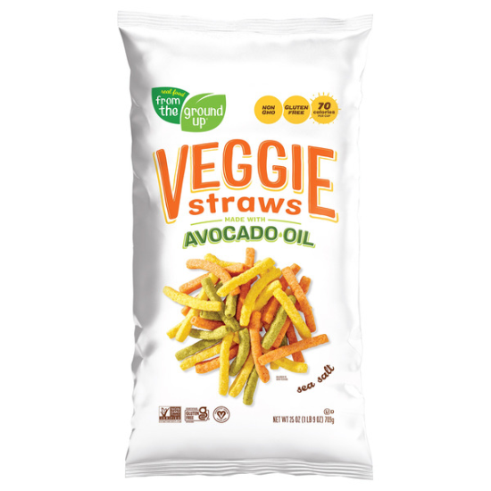 From the Ground Up Veggie Straws, Sea Salt, 25 OZ