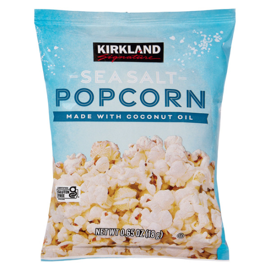 Kirkland Signature Popcorn, Sea Salt, 0.65 OZ, 36-count