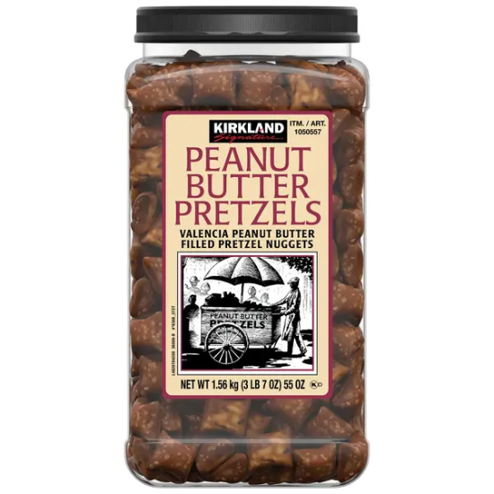 Kirkland Signature Peanut Butter Filled Pretzel Nuggets, 55 OZ