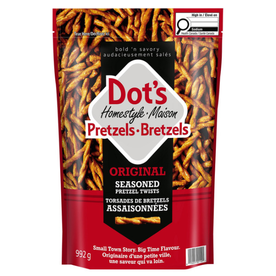 Dot’s Homestyle Pretzels, Original Seasoned Pretzel Twists, 35 OZ