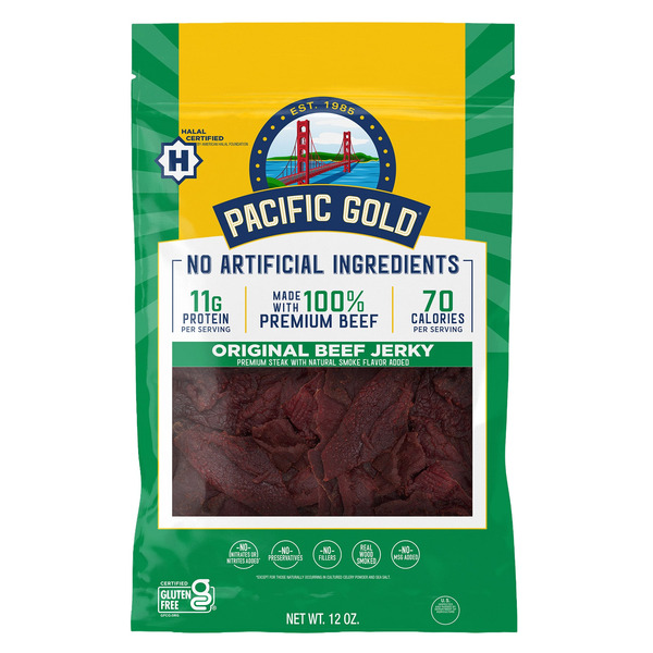 Pacific Gold Original Beef Jerky, 12 OZ