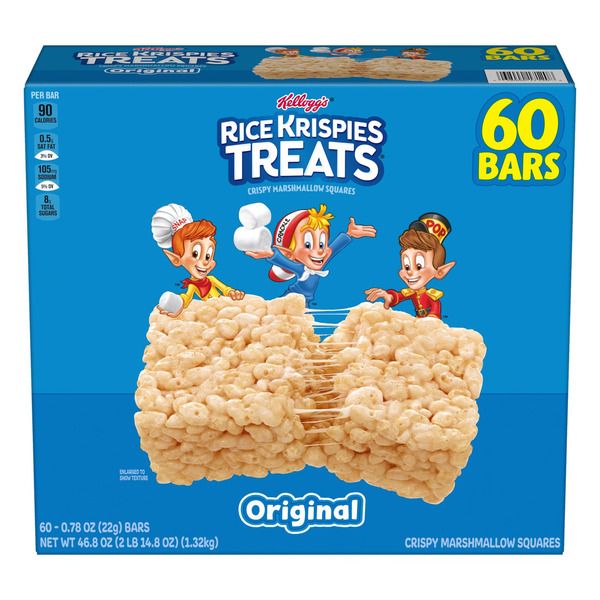 Kellogg's Rice Krispies Treats, 0.78 OZ, 60-count