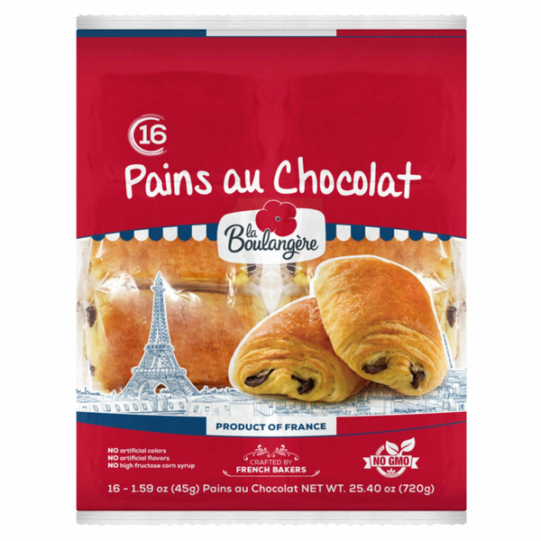 La Boulangere Chocolate Croissants, 25.4 OZ