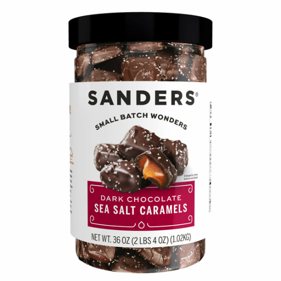 Sanders Dark Chocolate Sea Salt Caramels, 36 OZ