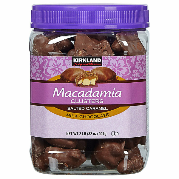 Kirkland Signature Macadamia Clusters, Salted Caramel & Milk Chocolate, 32 OZ