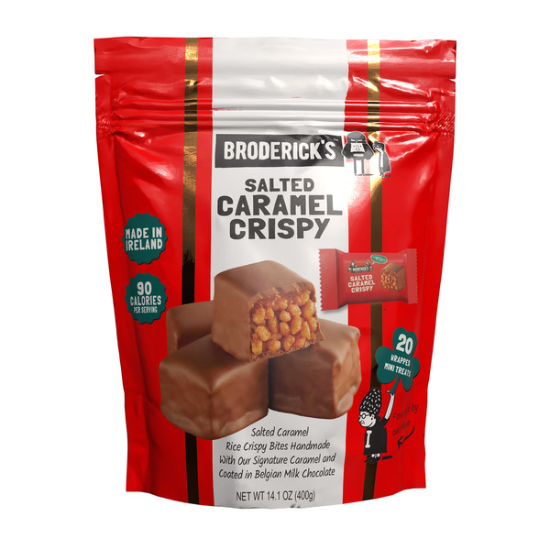 Broderick Salted Caramel Crispy Milk Chocolate, 14.1 OZ