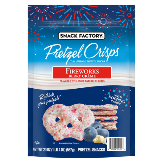 Snack Factory Firework Creme Pretzel Crisps, 20 OZ