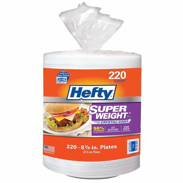 Hefty Super Weight 8 7/8-inch Foam Plate, 220-count