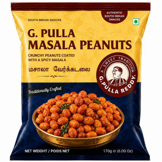 G Pulla Reddy Masala Peanuts 170GM