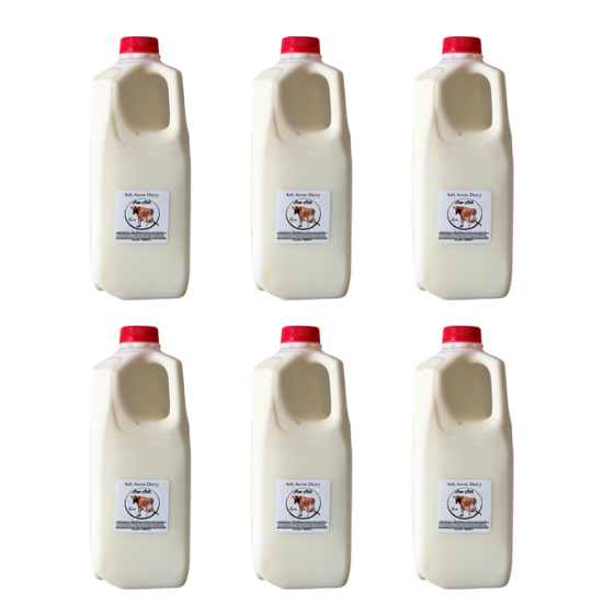 Raw Milk Half Gallon-Grade A - 6 CT